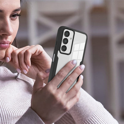 For Samsung Galaxy A17 5G / A16 5G / A16 4G Case Acrylic+TPU Clear Phone Cover with PET Screen Film