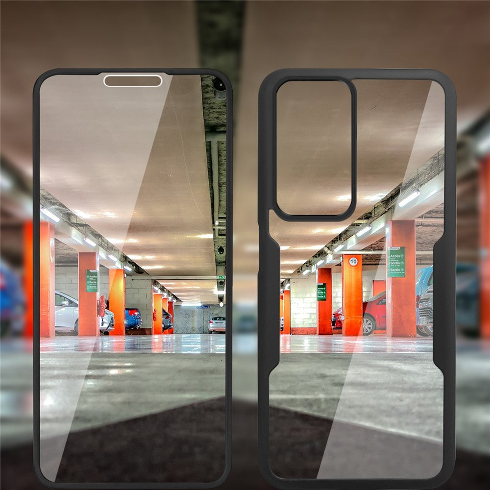 For Samsung Galaxy A17 5G / A16 5G / A16 4G Case Acrylic+TPU Clear Phone Cover with PET Screen Film