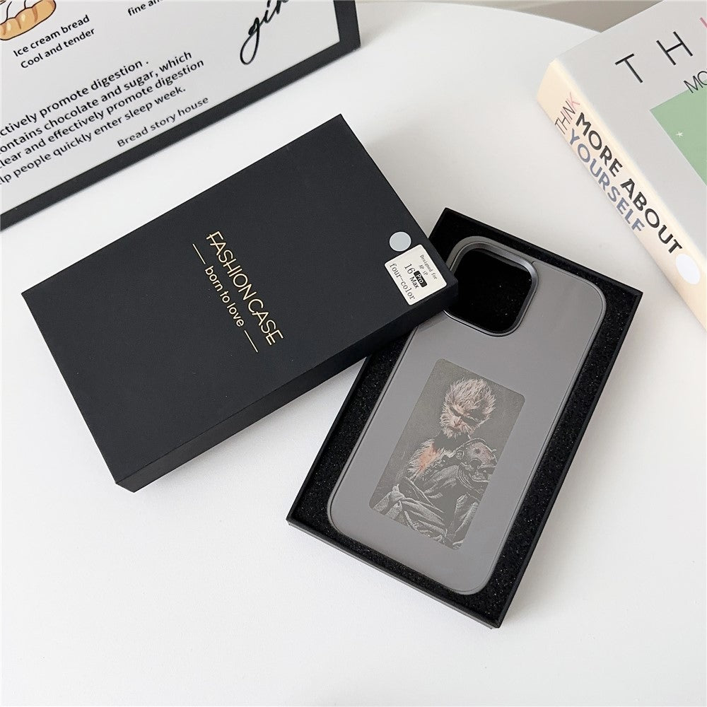 For iPhone 16 Pro Max E Ink Phone Cover 4-Color Display Pattern Customized Case