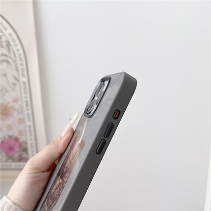 For iPhone 16 Pro Max E Ink Phone Cover 4-Color Display Pattern Customized Case