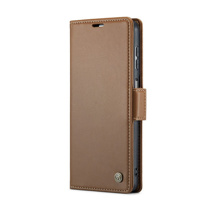 For Samsung Galaxy A16 5G / A16 4G Leather Case CASEME 023 RFID Blocking 3 Card Slot Mobile Cover