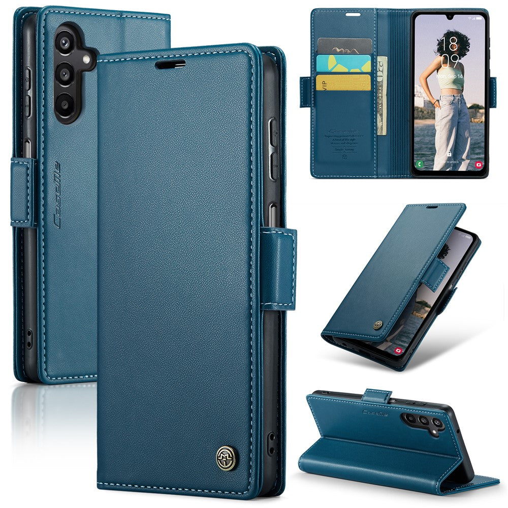For Samsung Galaxy A16 5G / A16 4G Leather Case CASEME 023 RFID Blocking 3 Card Slot Mobile Cover