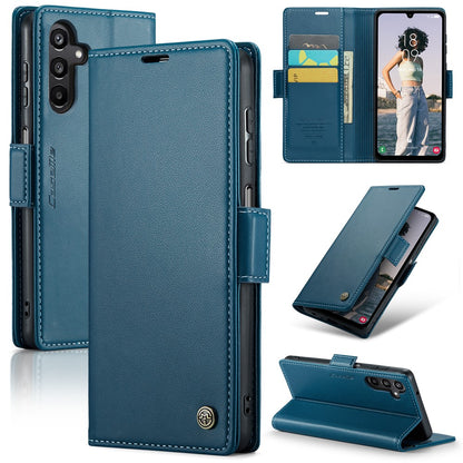 For Samsung Galaxy A16 5G / A16 4G Leather Case CASEME 023 RFID Blocking 3 Card Slot Mobile Cover
