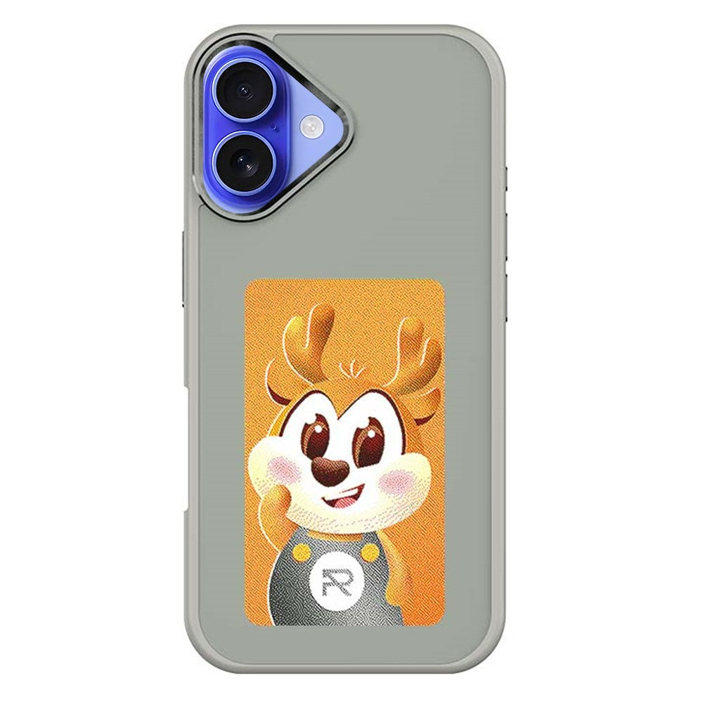 For iPhone 16 Plus Smart E-Ink Phone Case 4 Color HD 4 inch Display NFC DIY Customized Screen