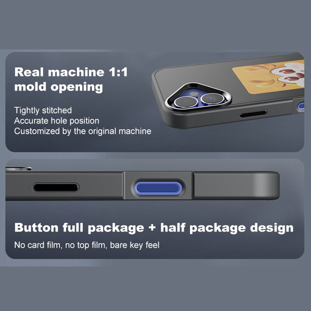 For iPhone 16 Plus Smart E-Ink Phone Case 4 Color HD 4 inch Display NFC DIY Customized Screen