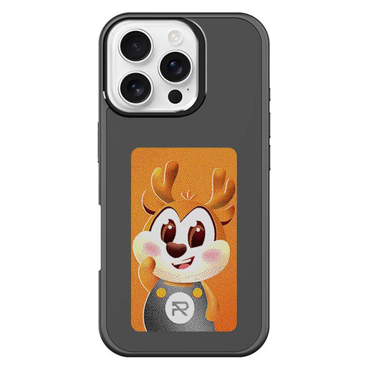 For iPhone 16 Pro Smart E-Ink Phone Case 4 Color HD 4 inch Display NFC DIY Customized Screen