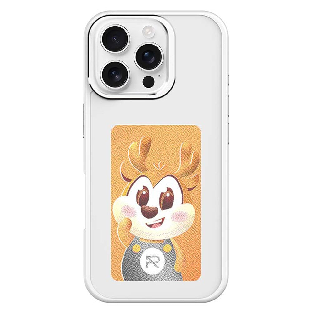 For iPhone 16 Pro Smart E-Ink Phone Case 4 Color HD 4 inch Display NFC DIY Customized Screen