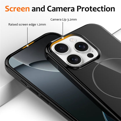 For iPhone 13 Pro Max Magnetic Case Compatible with MagSafe TPU Phone Back Cover with Lanyard