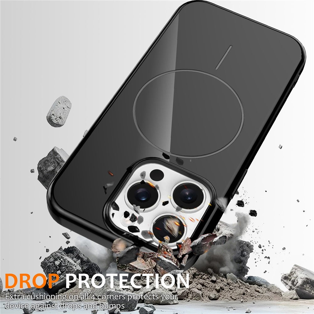 For iPhone 13 Pro Max Magnetic Case Compatible with MagSafe TPU Phone Back Cover with Lanyard