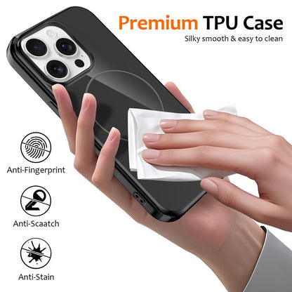 For iPhone 13 Pro Max Magnetic Case Compatible with MagSafe TPU Phone Back Cover with Lanyard
