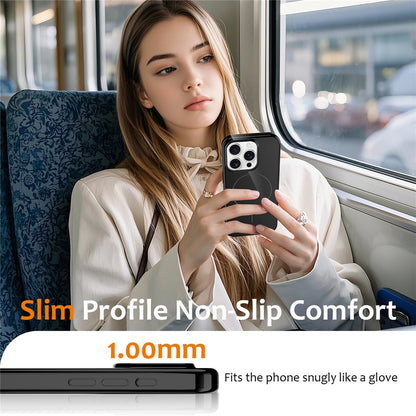 For iPhone 13 Pro Max Magnetic Case Compatible with MagSafe TPU Phone Back Cover with Lanyard