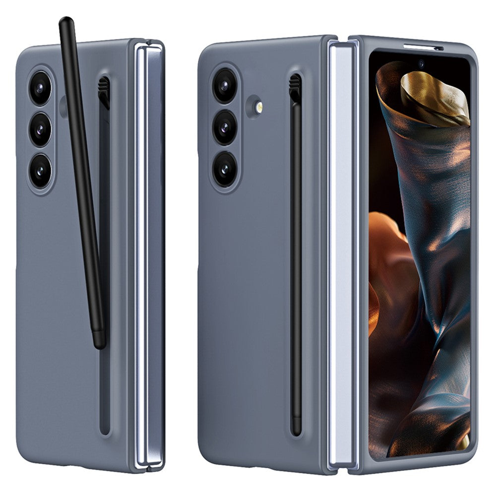 For Samsung Galaxy Z Fold7 5G Phone Case with Tempered Glass Film Hard PC Back Cover with Stylus