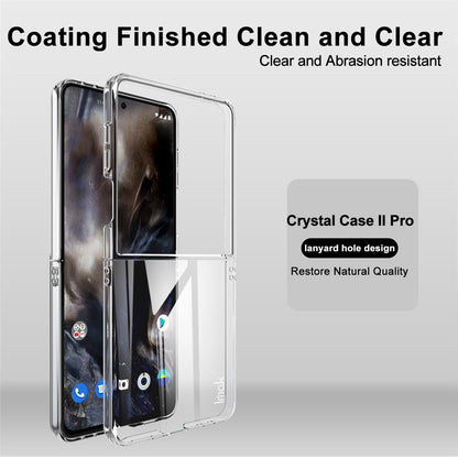 IMAK Crystal Case II Pro for Samsung Galaxy Z Flip7 5G Case Clear PC Phone Cover (Upper Cover + Lower Cover)