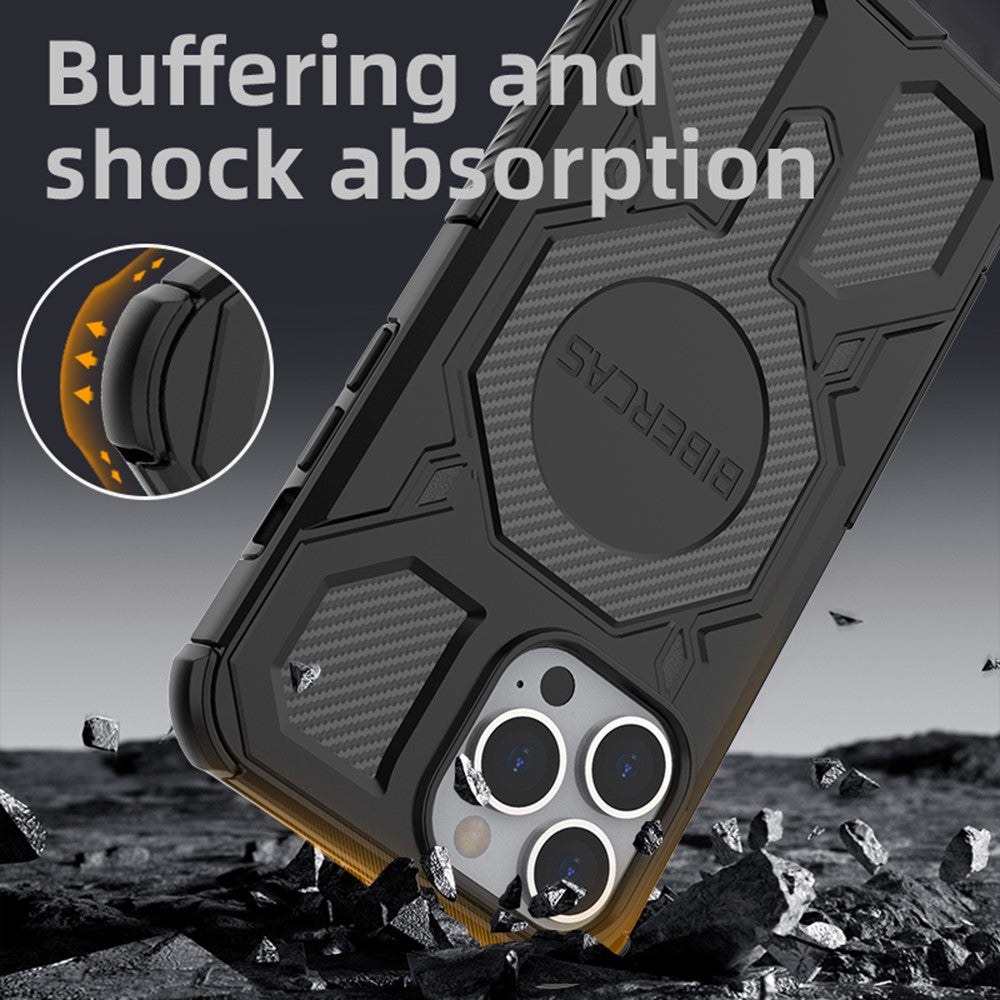 BIBERCAS J-16 Series For iPhone 13 Pro Max Case Compatible with MagSafe Anti Drop TPU + PC Phone Cover