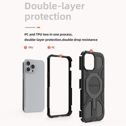 BIBERCAS J-16 Series For iPhone 13 Pro Max Case Compatible with MagSafe Anti Drop TPU + PC Phone Cover