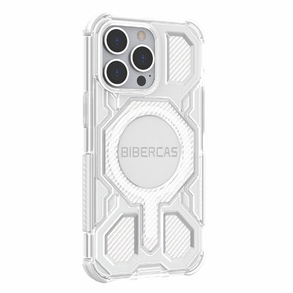 BIBERCAS J-16 Transparent Series For iPhone 13 Pro Case Compatible with MagSafe TPU + PC Phone Cover