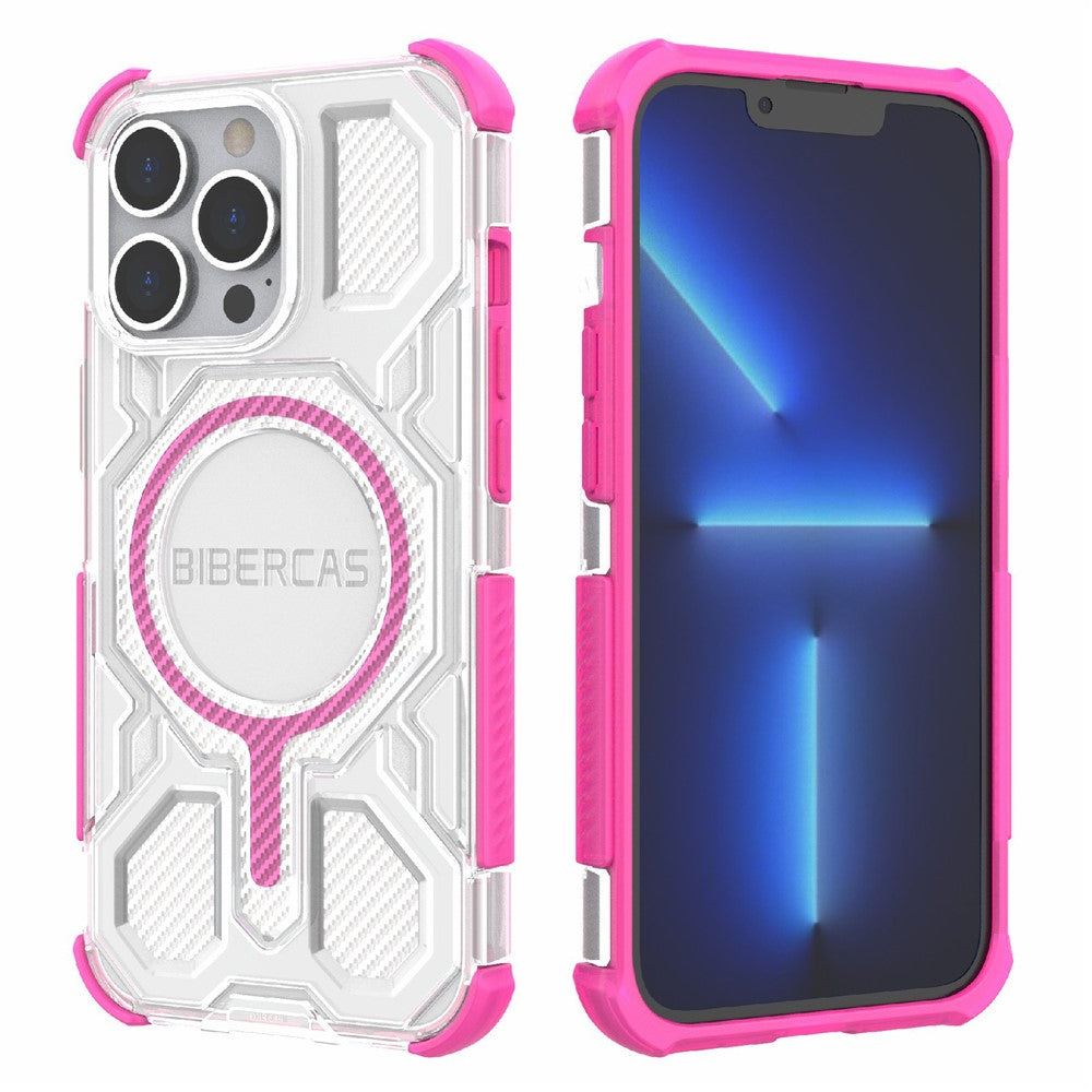 BIBERCAS J-16 Transparent Series For iPhone 13 Pro Case Compatible with MagSafe TPU + PC Phone Cover
