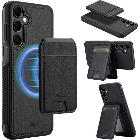 LC.IMEEKE L3 For Samsung	Galaxy A17 5G Magnetic Case Detachable Card Holder Leather TPU Mobile Cover