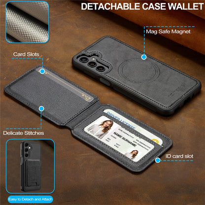 LC.IMEEKE L3 For Samsung	Galaxy A17 5G Magnetic Case Detachable Card Holder Leather TPU Mobile Cover