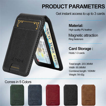 LC.IMEEKE L3 For Samsung	Galaxy A17 5G Magnetic Case Detachable Card Holder Leather TPU Mobile Cover
