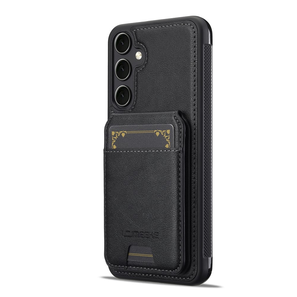 LC.IMEEKE L3 For Samsung	Galaxy A17 5G Magnetic Case Detachable Card Holder Leather TPU Mobile Cover