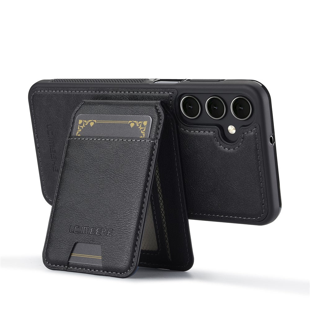 LC.IMEEKE L3 For Samsung	Galaxy A17 5G Magnetic Case Detachable Card Holder Leather TPU Mobile Cover