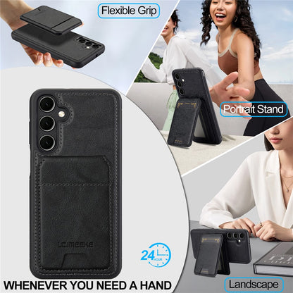 LC.IMEEKE L3 For Samsung	Galaxy A17 5G Magnetic Case Detachable Card Holder Leather TPU Mobile Cover
