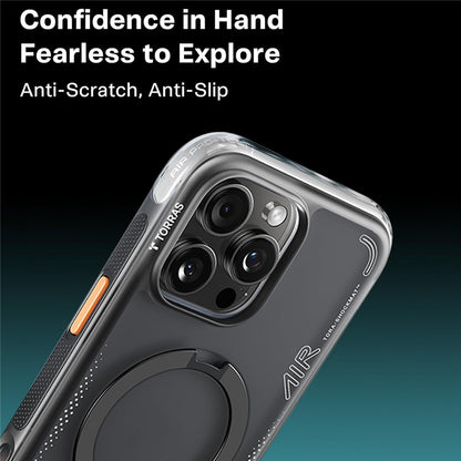 TORRAS Ostand Q3 Air Series For iPhone 16 Pro Max Case with Kickstand Compatible with MagSafe Shockproof PC + TPU Phone Cover (Amazon Packaging, No EAN Code)