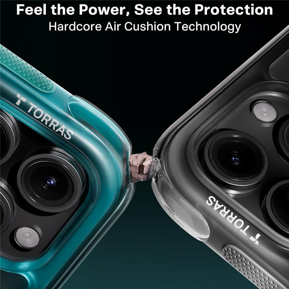 TORRAS Ostand Q3 Air Series For iPhone 16 Pro Max Case with Kickstand Compatible with MagSafe Shockproof PC + TPU Phone Cover (Amazon Packaging, No EAN Code)