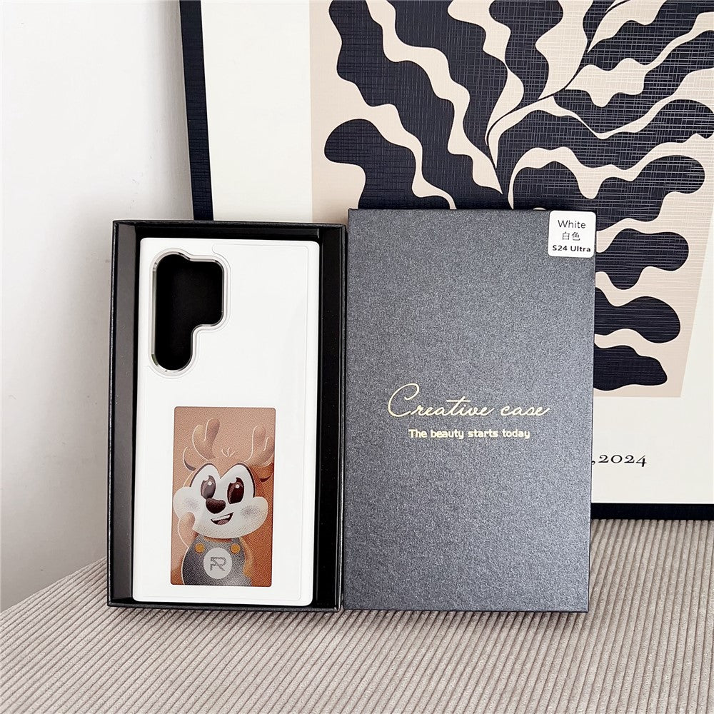 For Samsung Galaxy S25 Ultra E Ink Phone Cover 4-Color Display Pattern Customized Case