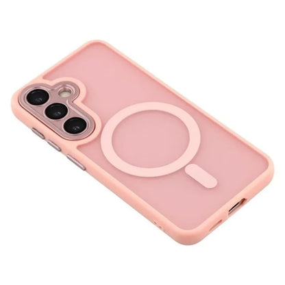 For Samsung Galaxy S25 FE Back Cover Compatible with MagSafe WANLONFENG QB1 Series PC TPU Shockproof Phone Case
