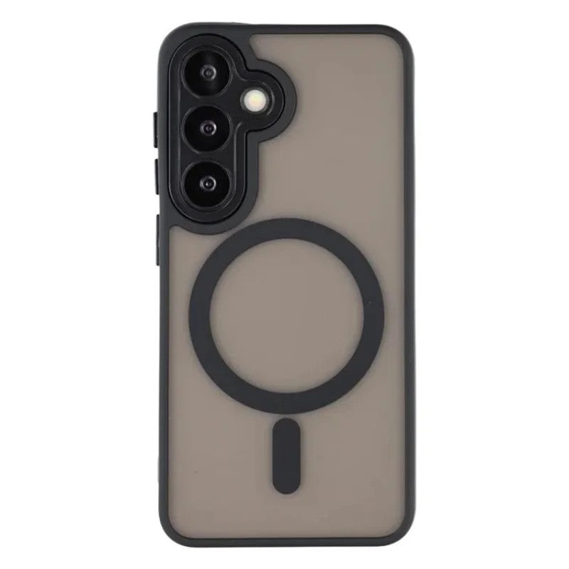 For Samsung Galaxy S25 FE Back Cover Compatible with MagSafe WANLONFENG QB1 Series PC TPU Shockproof Phone Case