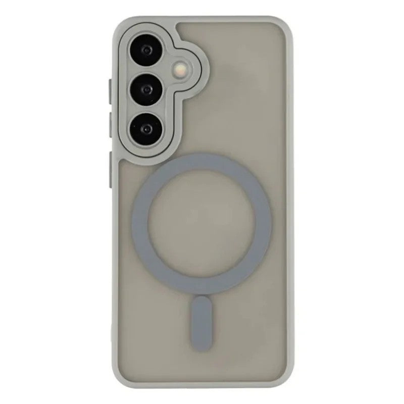 For Samsung Galaxy S25 FE Back Cover Compatible with MagSafe WANLONFENG QB1 Series PC TPU Shockproof Phone Case