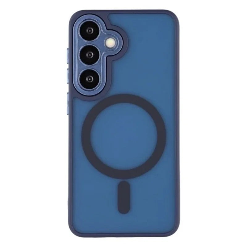 For Samsung Galaxy S25 FE Back Cover Compatible with MagSafe WANLONFENG QB1 Series PC TPU Shockproof Phone Case