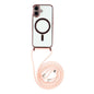 For iPhone 17 Case Compatible with MagSafe Electroplating Edge TPU Phone Cover with Shoulder Strap