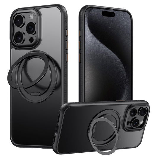 For iPhone 16 Pro Max Case Compatible with MagSafe Kickstand TPU PC Phone Back Cover