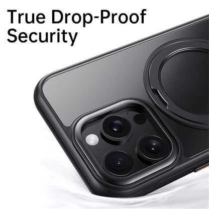 For iPhone 16 Pro Max Case Compatible with MagSafe Kickstand TPU PC Phone Back Cover