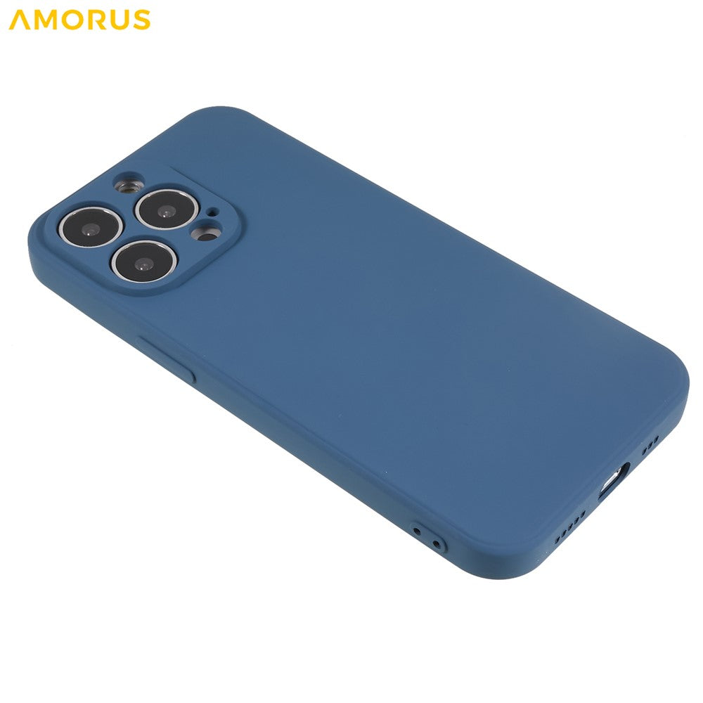 AMORUS For iPhone 13 Pro Max Case Precise Cutouts TPU Fiber Lining Shockproof Phone Cover