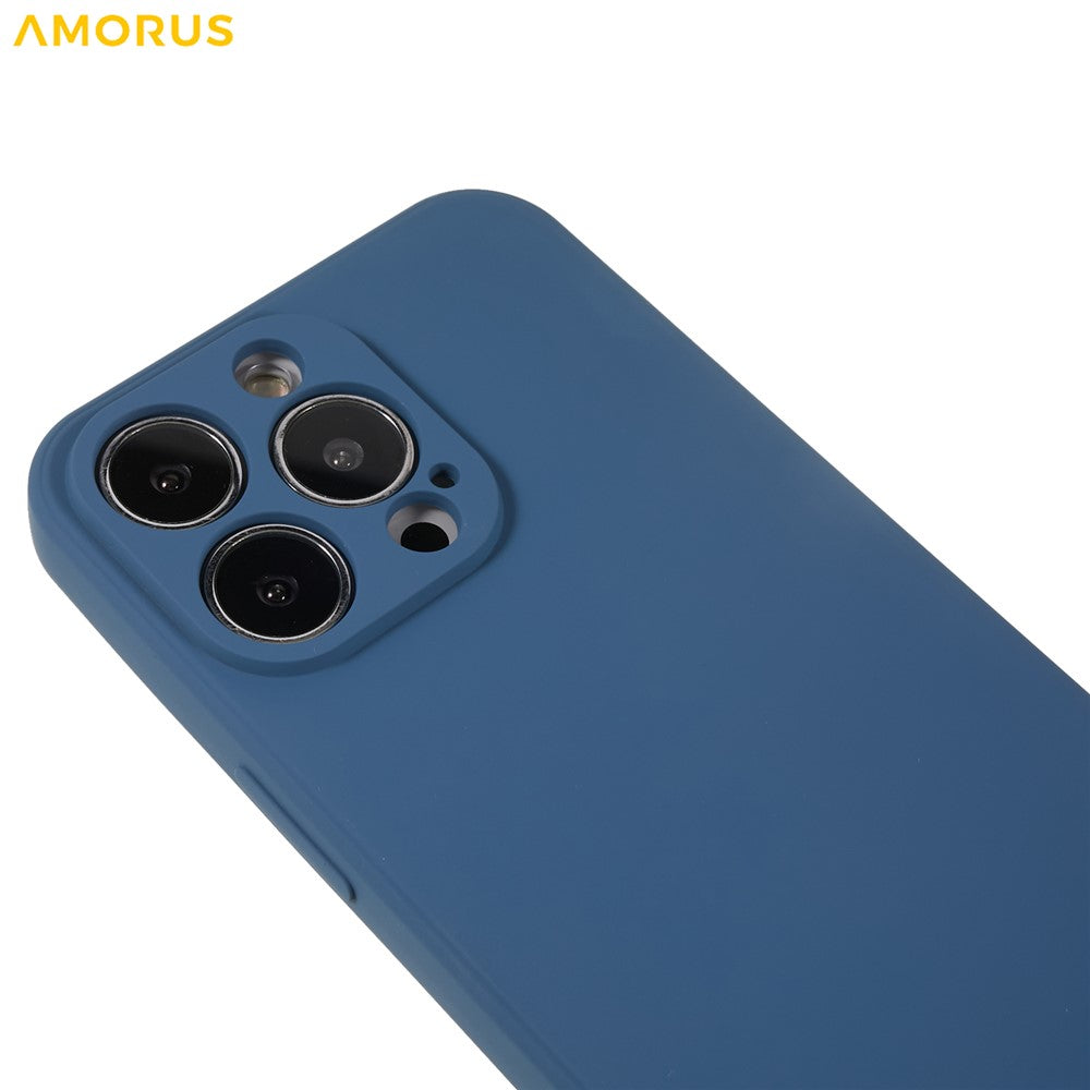 AMORUS For iPhone 13 Pro Max Case Precise Cutouts TPU Fiber Lining Shockproof Phone Cover