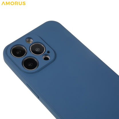 AMORUS For iPhone 13 Pro Max Case Precise Cutouts TPU Fiber Lining Shockproof Phone Cover