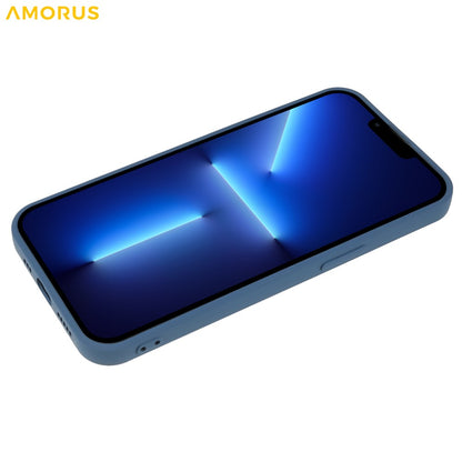 AMORUS For iPhone 13 Pro Max Case Precise Cutouts TPU Fiber Lining Shockproof Phone Cover