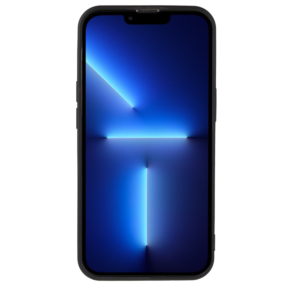 For iPhone 13 Pro 6.1 inch Rubberized TPU Phone Case Soft Fiber Lining Shockproof Cover