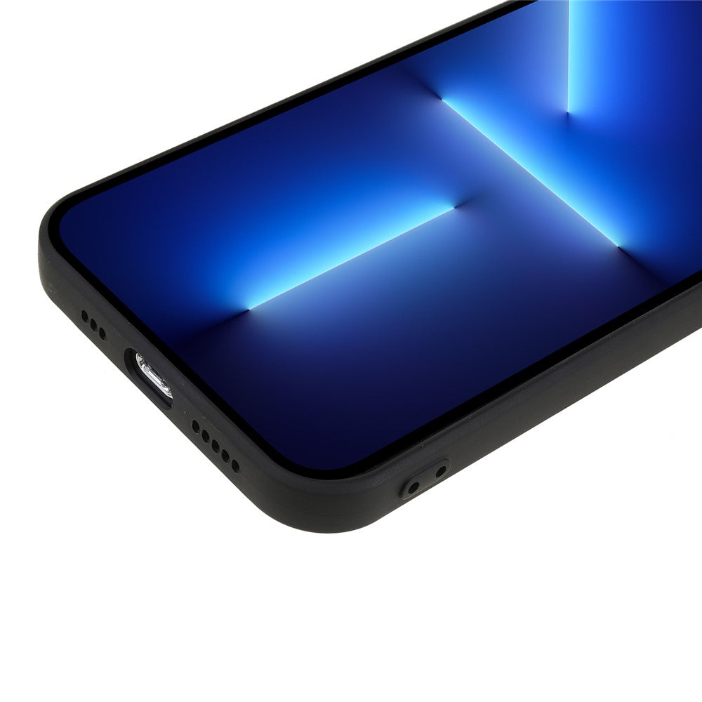 For iPhone 13 Pro 6.1 inch Rubberized TPU Phone Case Soft Fiber Lining Shockproof Cover