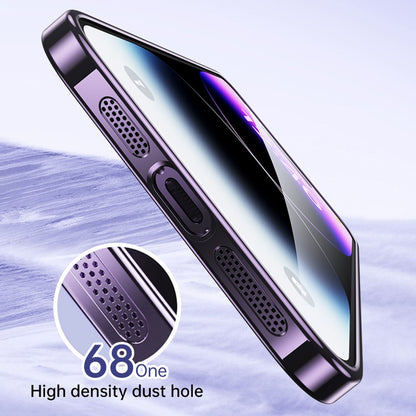 SULADA For iPhone 13 Pro Max 6.7 inch Glitter Soft TPU Phone Case Rhinestone Decor Electroplating Cover