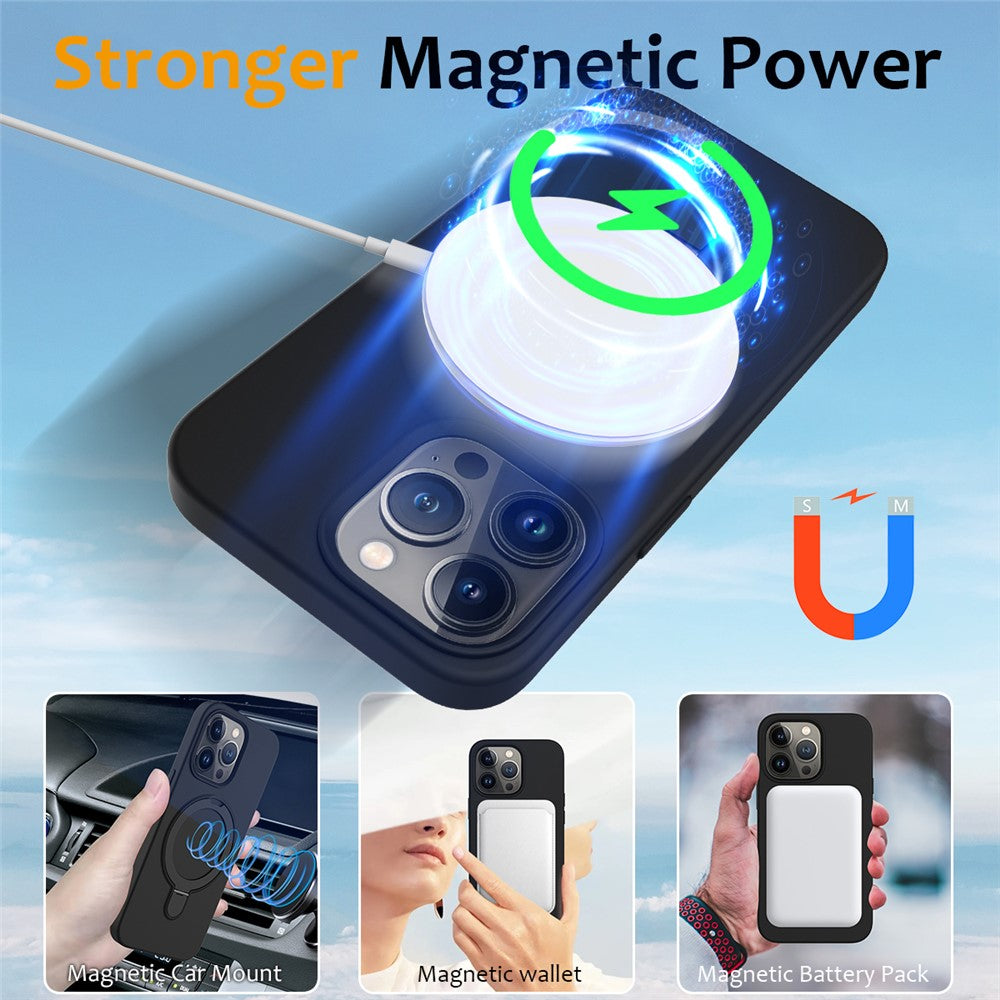 For iPhone 13 Pro Kickstand Case Magnetic Phone Cover Compatible with MagSafe
