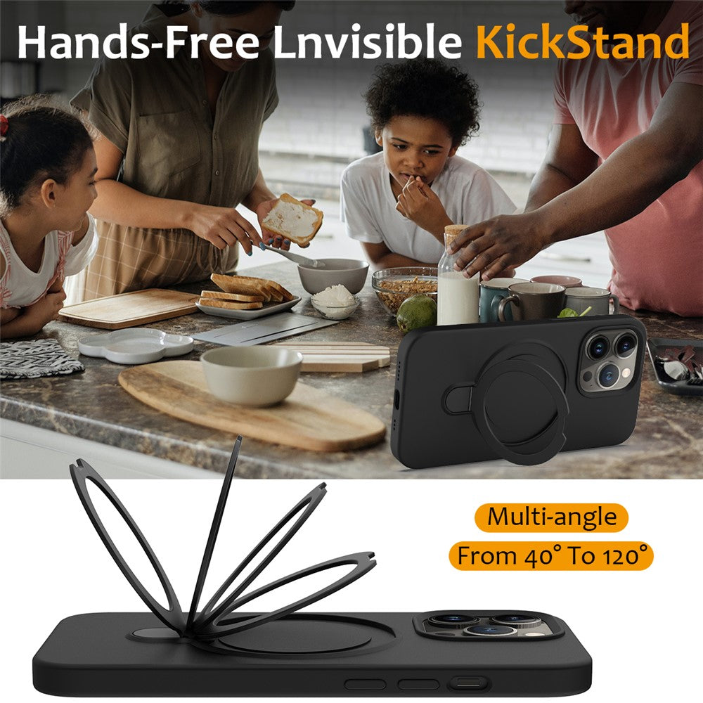 For iPhone 13 Pro Kickstand Case Magnetic Phone Cover Compatible with MagSafe