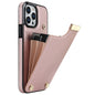 Phone Case for iPhone 13 Pro TPU+PU Leather+Metal Hardware Phone Cover with Card Holder
