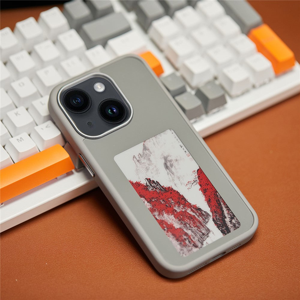3-Color E Ink Case Screen Case for iPhone 14 / 13 Customizable with NFC
