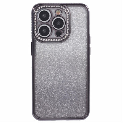 For iPhone 13 Pro Wholesale Case Rhinestones Decor Anti-Drop Gradient TPU Phone Cover