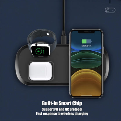 3 in 1 15W Wireless Charger Fast Charging Dock Station for iPhone iWatch AirPods Pro